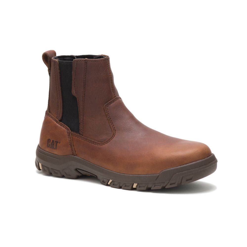 Botas De Trabajo Caterpillar Abbey Steel Puntera Mujer Cafes | MX2519GL