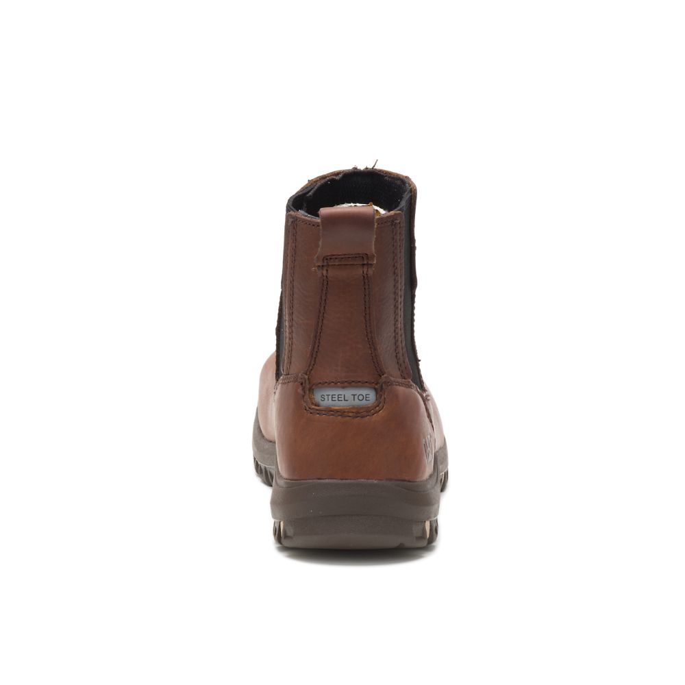 Botas De Trabajo Caterpillar Abbey Steel Puntera Mujer Cafes | MX2552IS