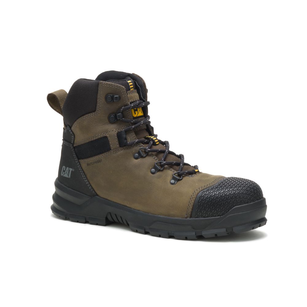 Botas De Trabajo Caterpillar Accomplice X Impermeables Steel Puntera Hombre Verde Oliva | MX2724RW