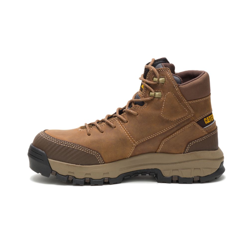 Botas De Trabajo Caterpillar Device Impermeables Composite Puntera Hombre Marrom | MX2784GL