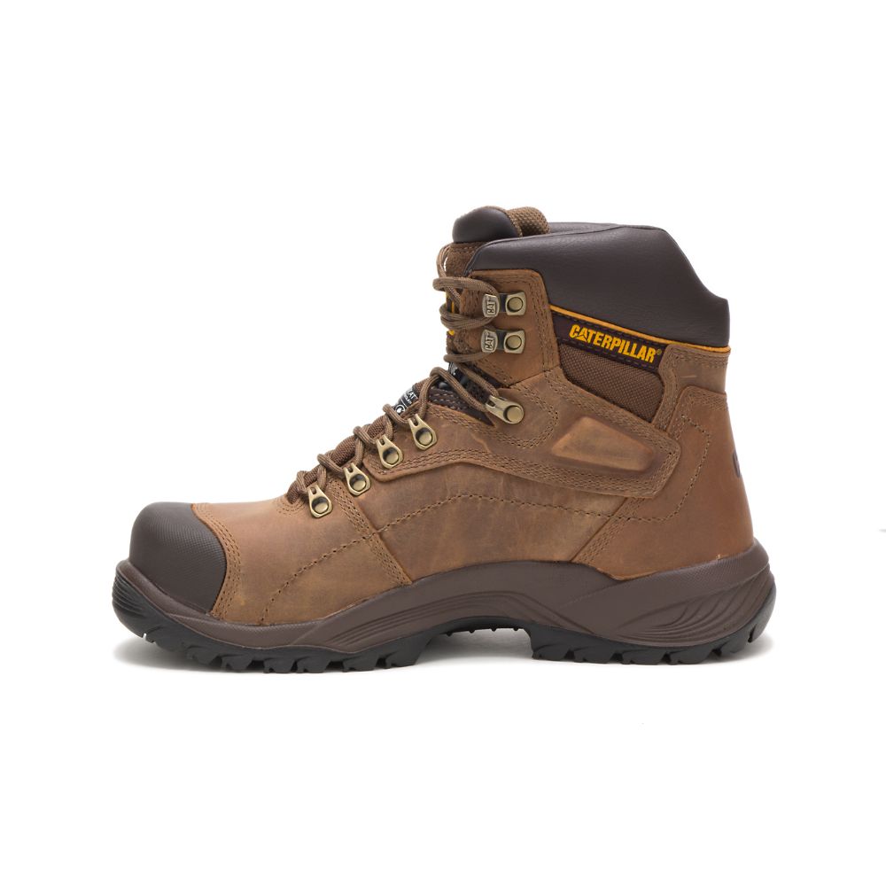 Botas De Trabajo Caterpillar Diagnostic Hi Impermeables Thinsulate™ Steel Puntera Hombre Marrom | MX2791IS