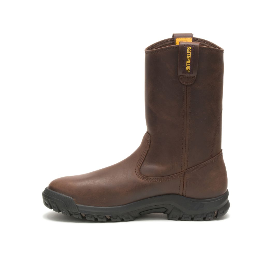 Botas De Trabajo Caterpillar Drawbar Steel Puntera Hombre Cafes | MX2814AP