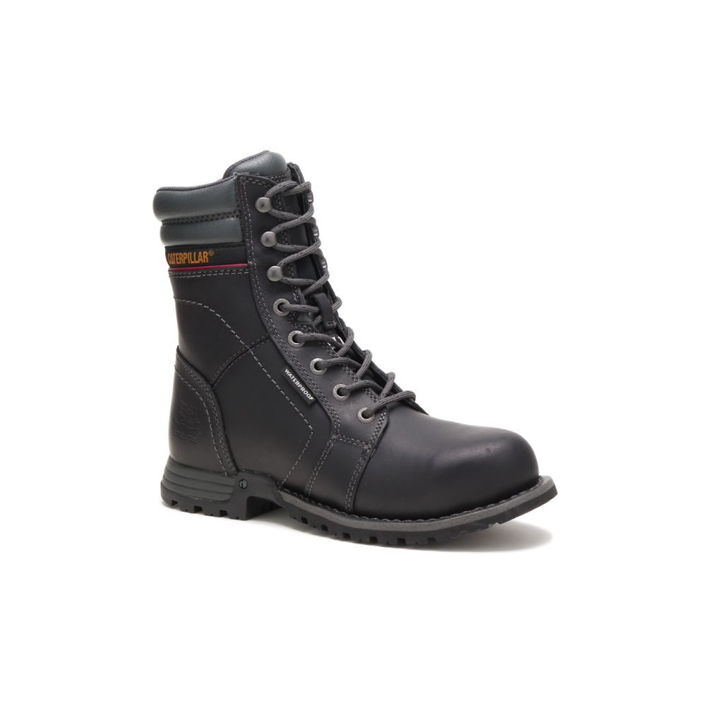 Botas De Trabajo Caterpillar Echo Impermeables Steel Puntera Mujer Negros | MX2504RW