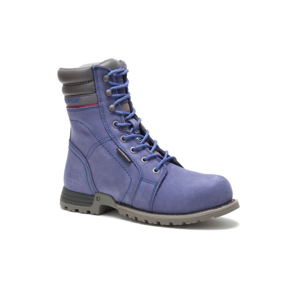 Botas De Trabajo Caterpillar Echo Impermeables Steel Puntera Mujer Morados | MX2506WY