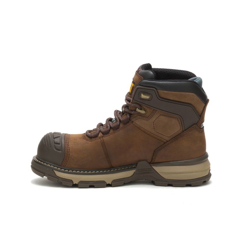 Botas De Trabajo Caterpillar Excavator Superlite Impermeables Thinsulate™ Carbon Composite Puntera Mujer Cafes | MX2489LH