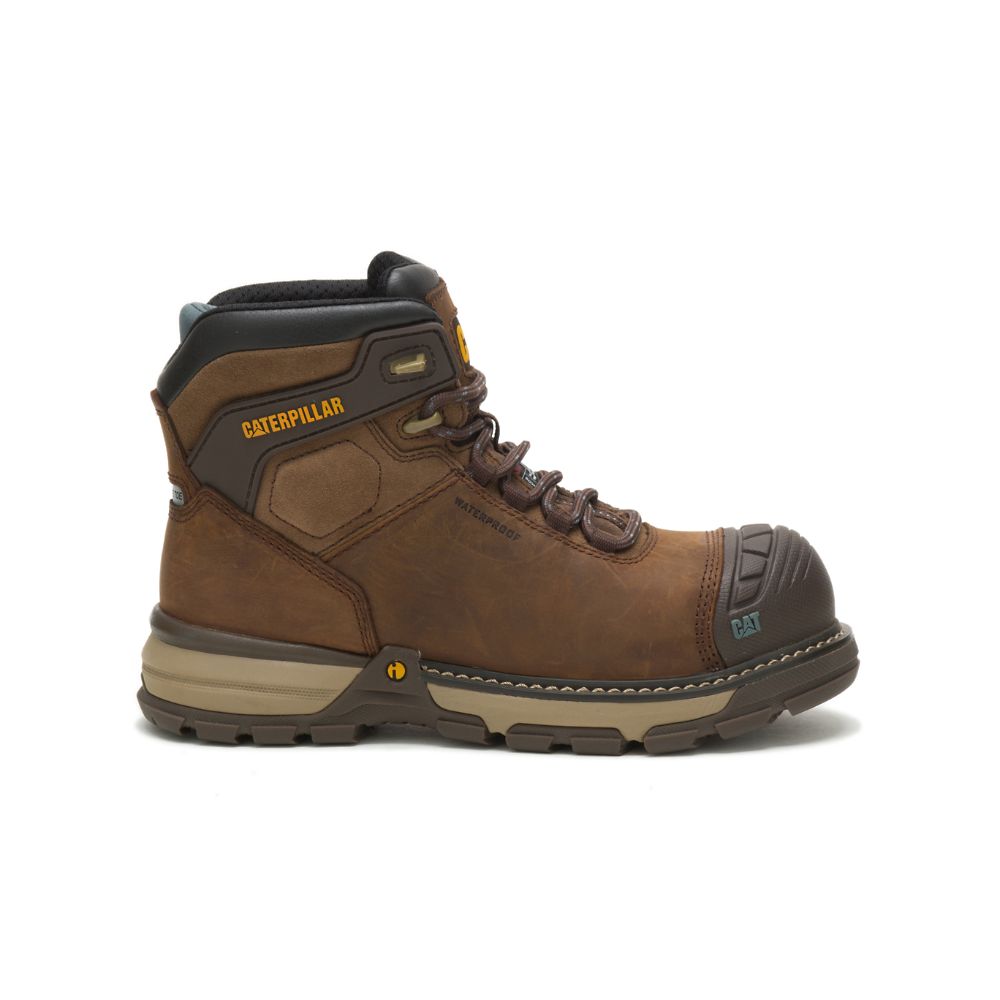 Botas De Trabajo Caterpillar Excavator Superlite Impermeables Thinsulate™ Carbon Composite Puntera Mujer Cafes | MX2489LH