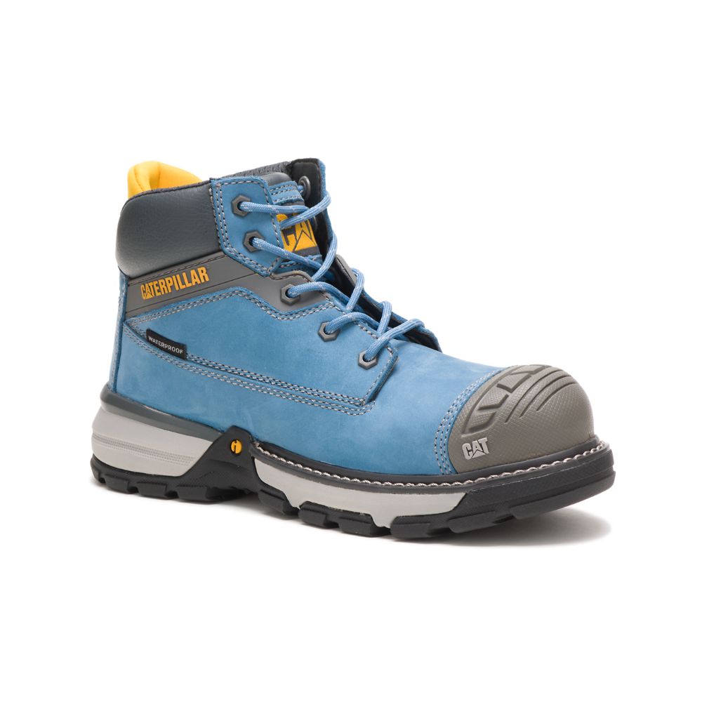 Botas De Trabajo Caterpillar Excavator Superlite Impermeables Carbon Composite Puntera Mujer Azules | MX2490KI