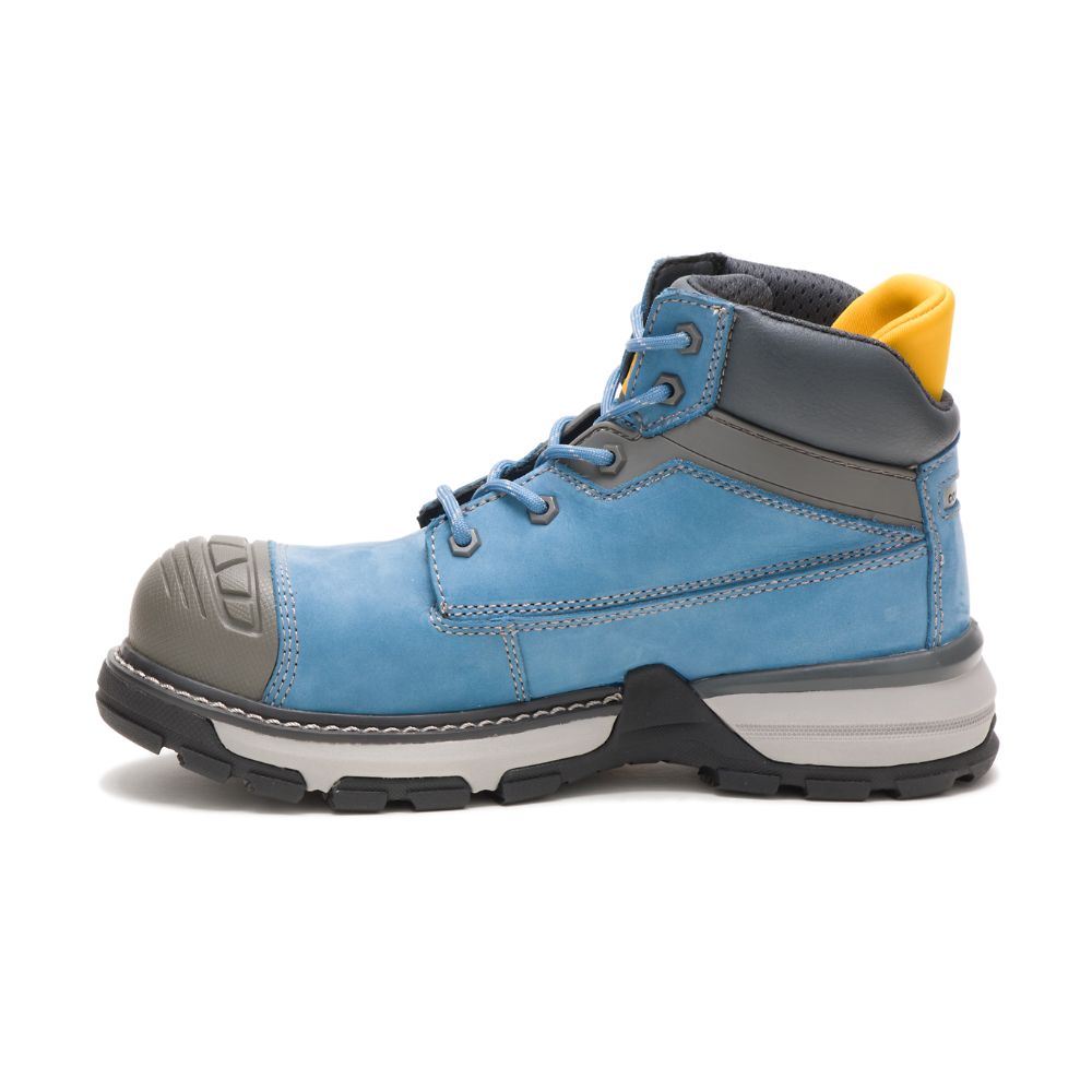 Botas De Trabajo Caterpillar Excavator Superlite Impermeables Carbon Composite Puntera Mujer Azules | MX2490KI