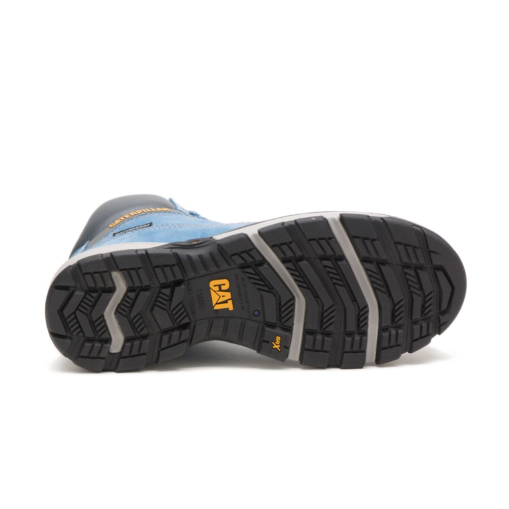 Botas De Trabajo Caterpillar Excavator Superlite Impermeables Carbon Composite Puntera Mujer Azules | MX2490KI