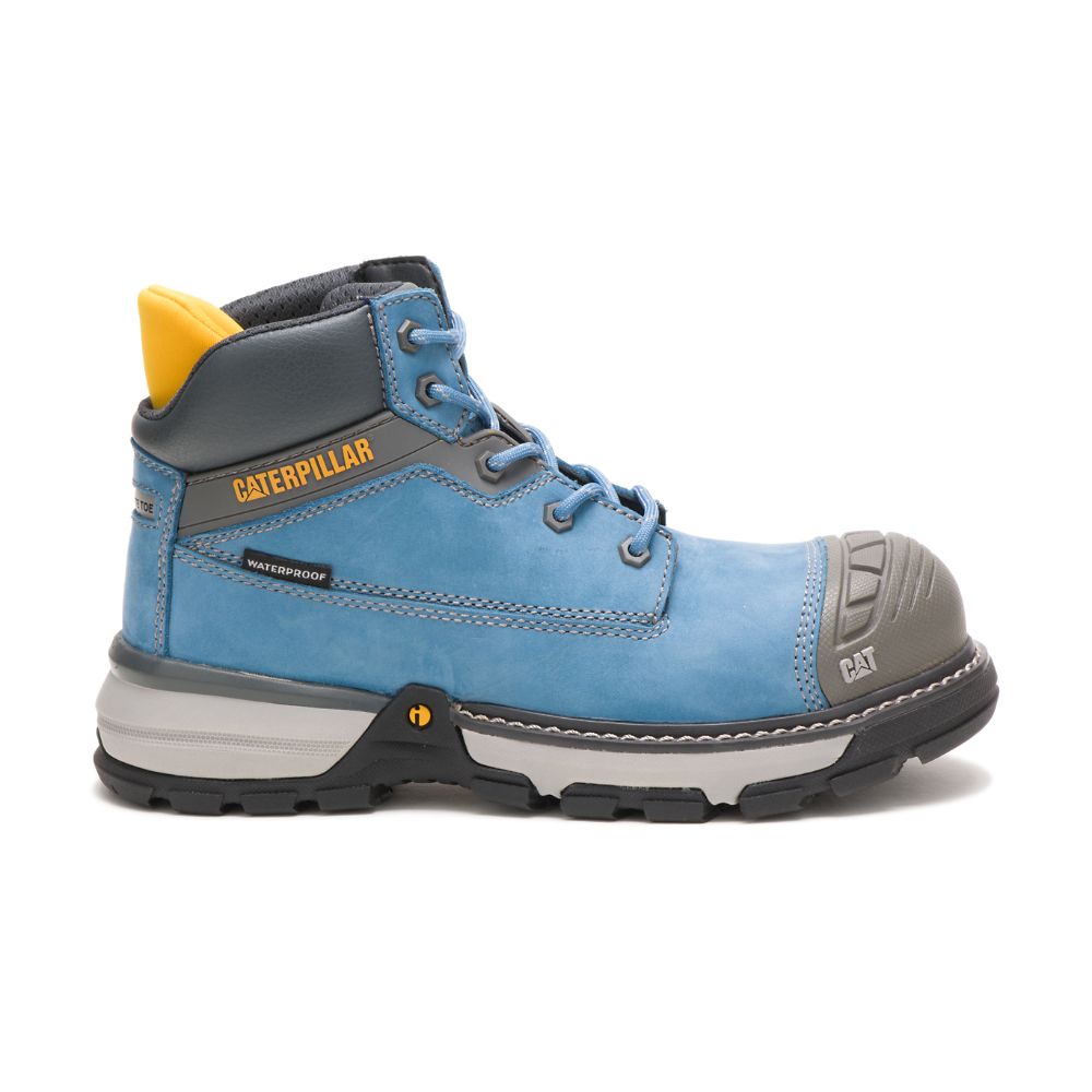 Botas De Trabajo Caterpillar Excavator Superlite Impermeables Carbon Composite Puntera Mujer Azules | MX2490KI