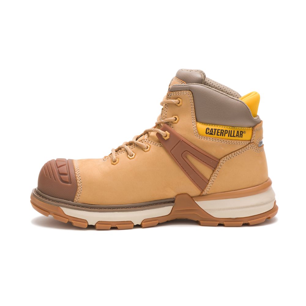 Botas De Trabajo Caterpillar Excavator Superlite Impermeables Carbon Composite Puntera Hombre Naranjas | MX2737JJ