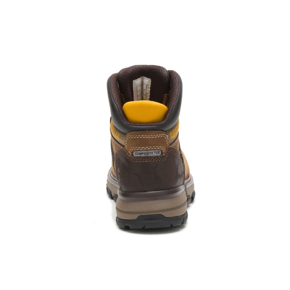 Botas De Trabajo Caterpillar Excavator Superlite Impermeables Carbon Composite Puntera Hombre Cafes | MX2738HK