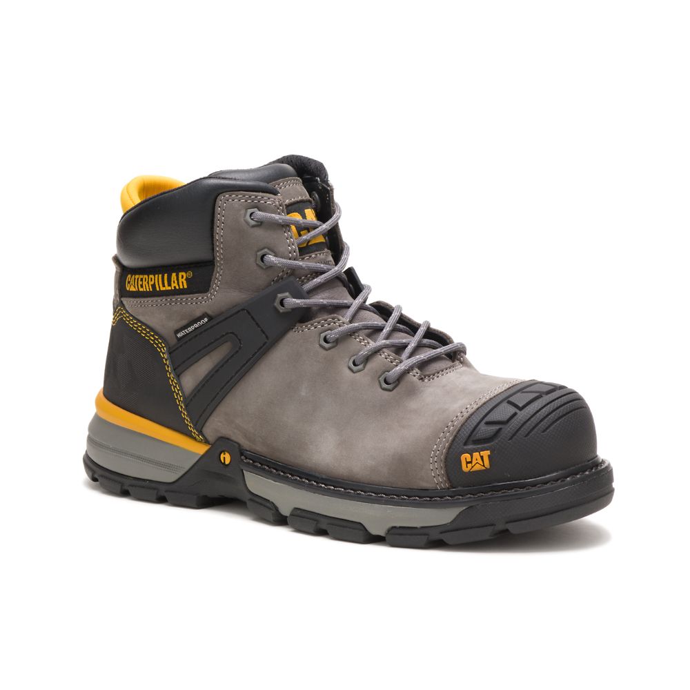 Botas De Trabajo Caterpillar Excavator Superlite Impermeables Carbon Composite Puntera Hombre Grises | MX2739GL