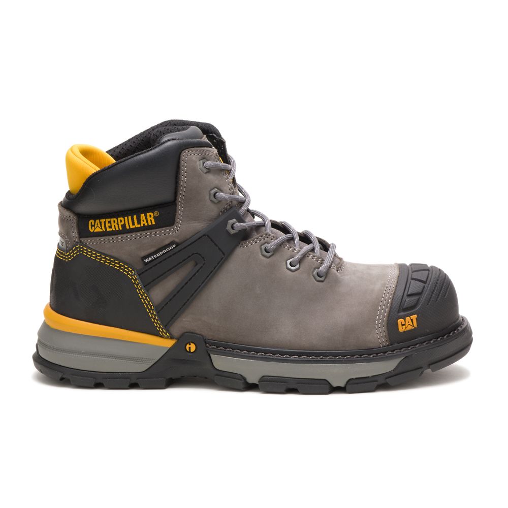 Botas De Trabajo Caterpillar Excavator Superlite Impermeables Carbon Composite Puntera Hombre Grises | MX2739GL