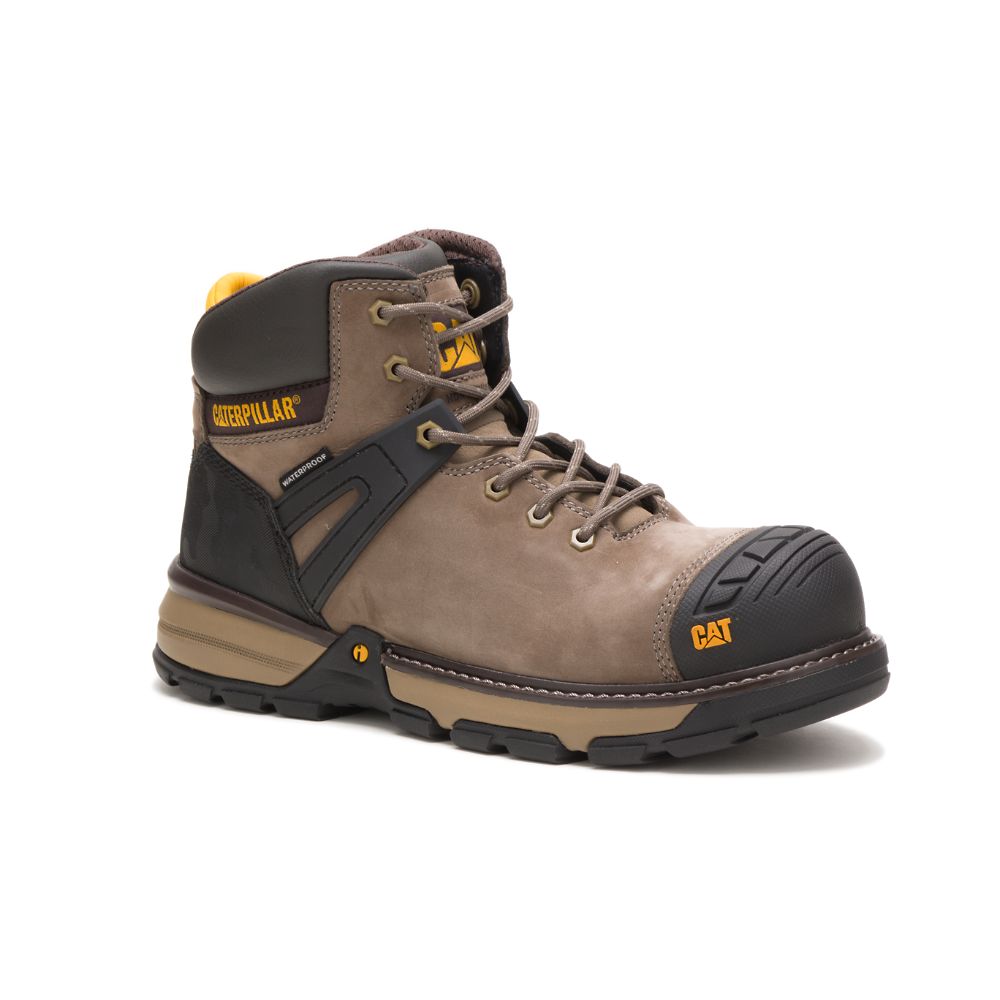 Botas De Trabajo Caterpillar Excavator Superlite Impermeables Carbon Composite Puntera Hombre Marrom | MX2740FM