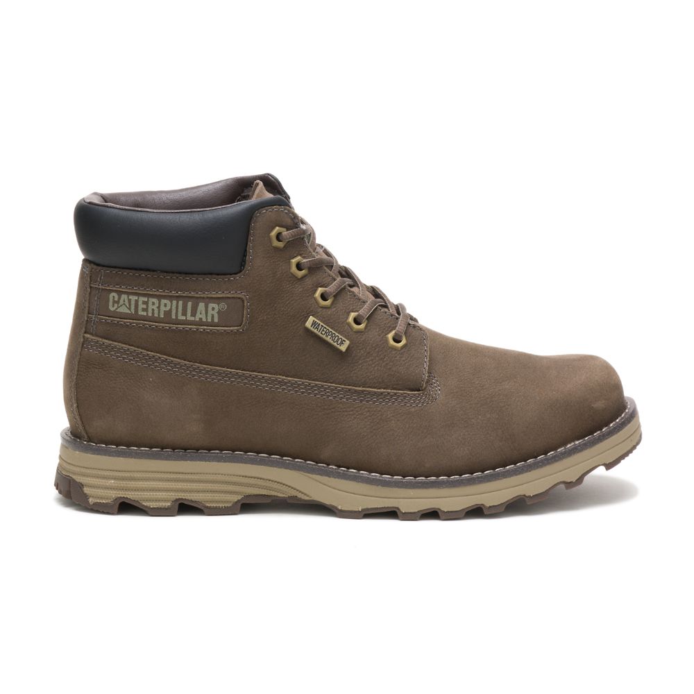 Botas De Trabajo Caterpillar Founder Impermeables Thinsulate™ Hombre Kaki | MX2817IS