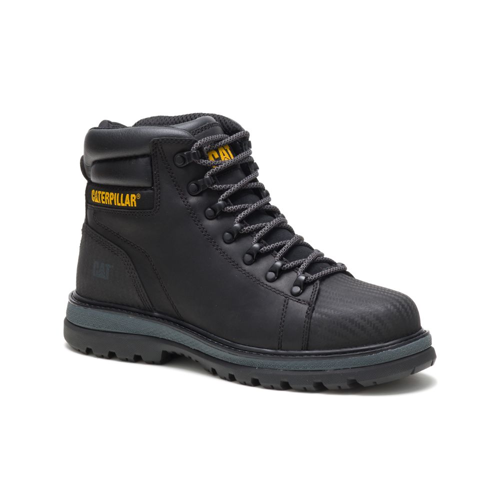 Botas De Trabajo Caterpillar Foxfield Steel Puntera Hombre Negros | MX2769SO