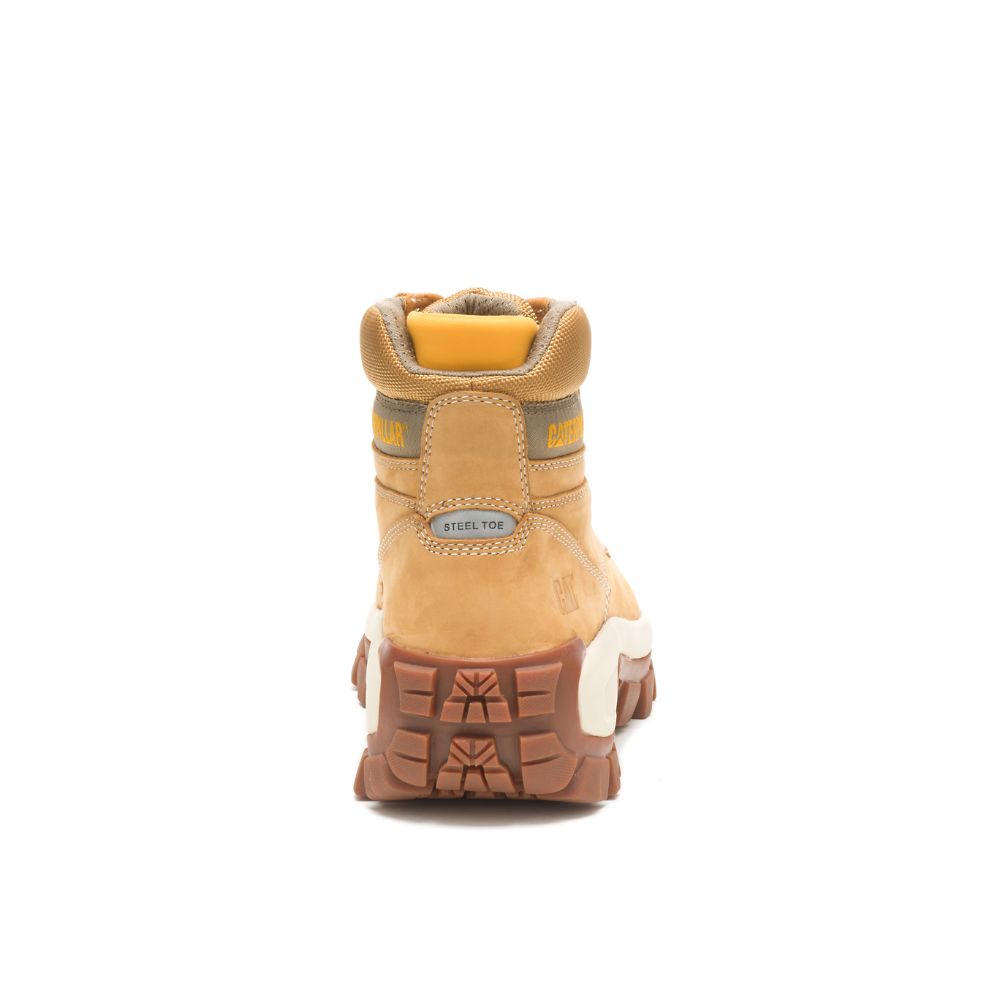 Botas De Trabajo Caterpillar Invader Hi Steel Puntera Hombre Marrom | MX2744PQ