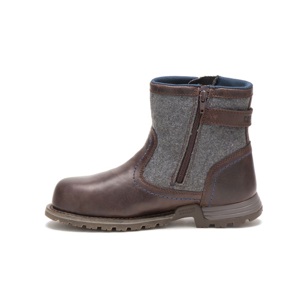 Botas De Trabajo Caterpillar Jace Steel Puntera Mujer Vino | MX2553UT