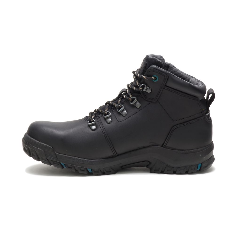 Botas De Trabajo Caterpillar Mae Steel Puntera Impermeables Mujer Negros | MX2501UT