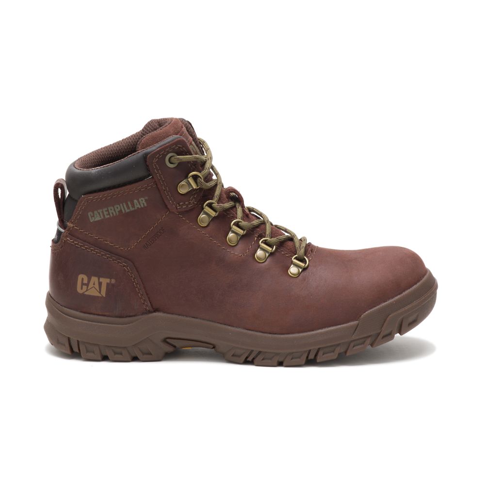 Botas De Trabajo Caterpillar Mae Steel Puntera Impermeables Mujer Cafes | MX2502YU