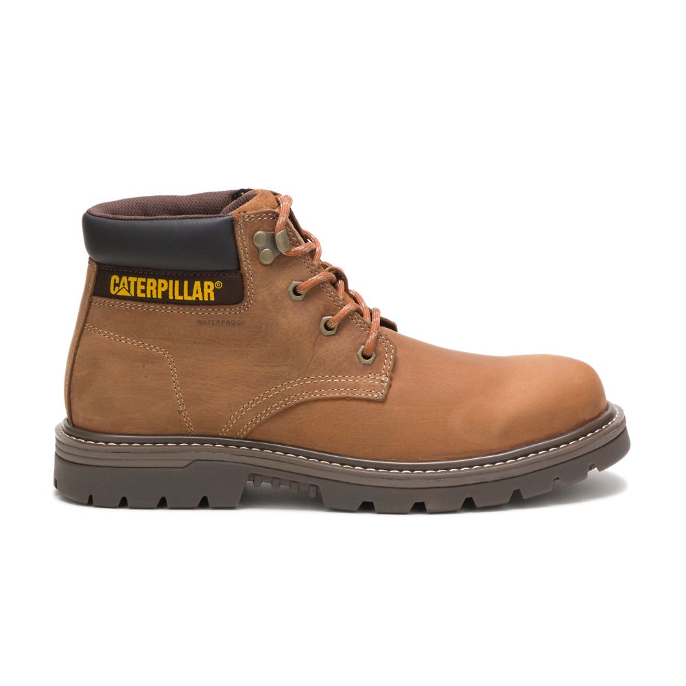 Botas De Trabajo Caterpillar Outbase Impermeables Hombre Marrom | MX2761LH