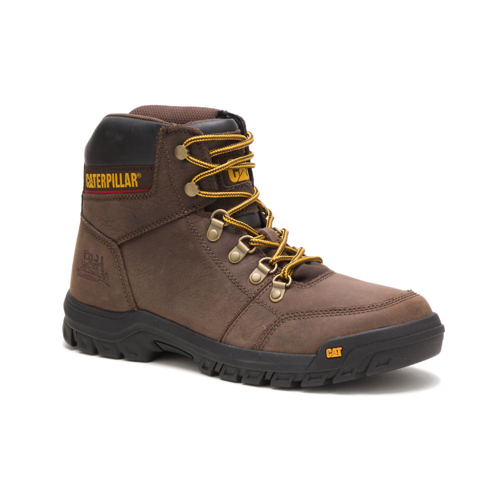 Botas De Trabajo Caterpillar Outline Hombre Cafes | MX2786DN