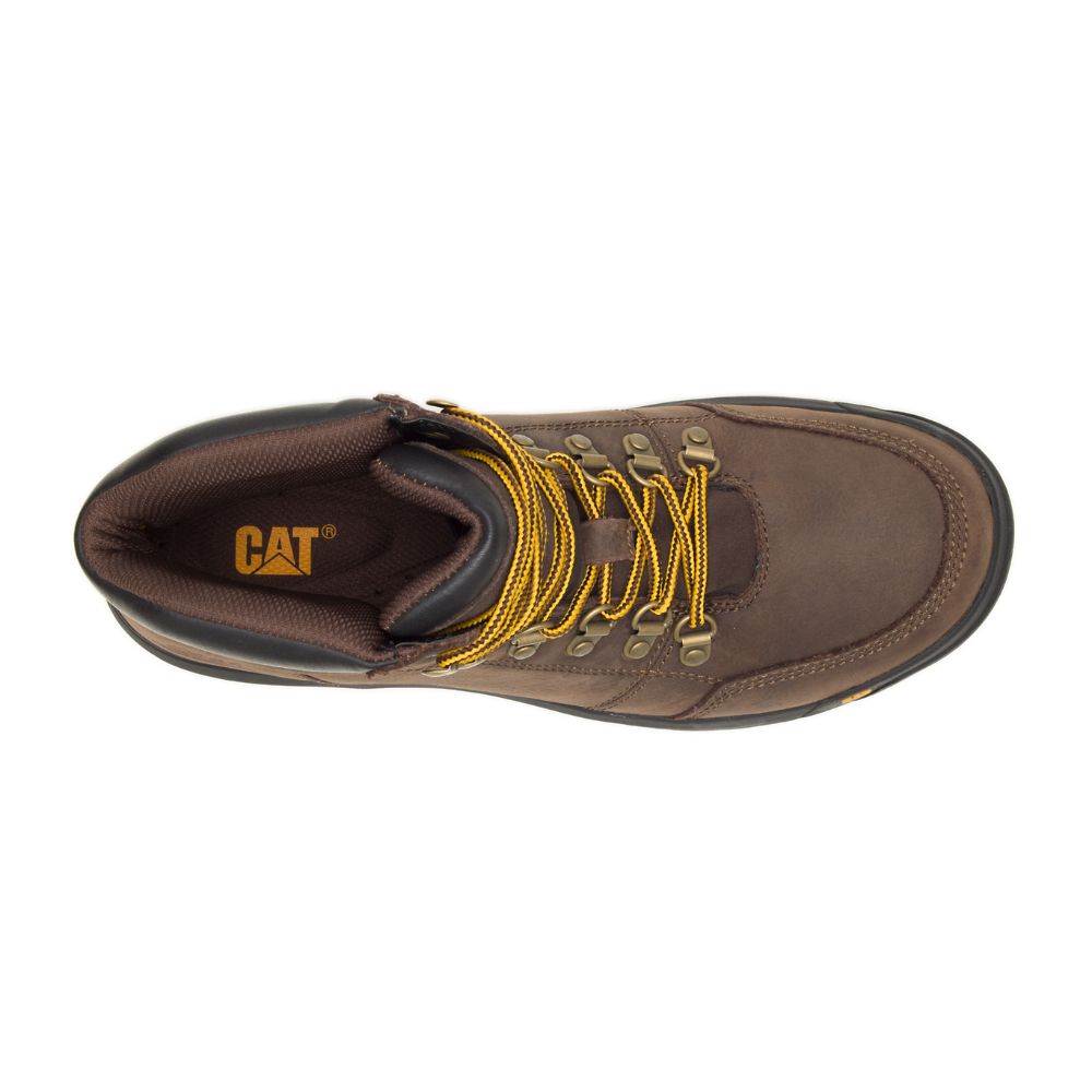 Botas De Trabajo Caterpillar Outline Hombre Cafes | MX2786DN