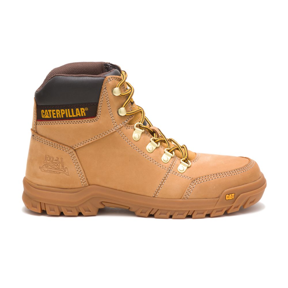 Botas De Trabajo Caterpillar Outline Hombre Marrom | MX2787SO