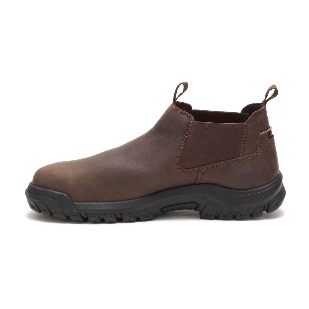 Botas De Trabajo Caterpillar Outline Slip-On Steel Puntera Hombre Cafes | MX2815PQ