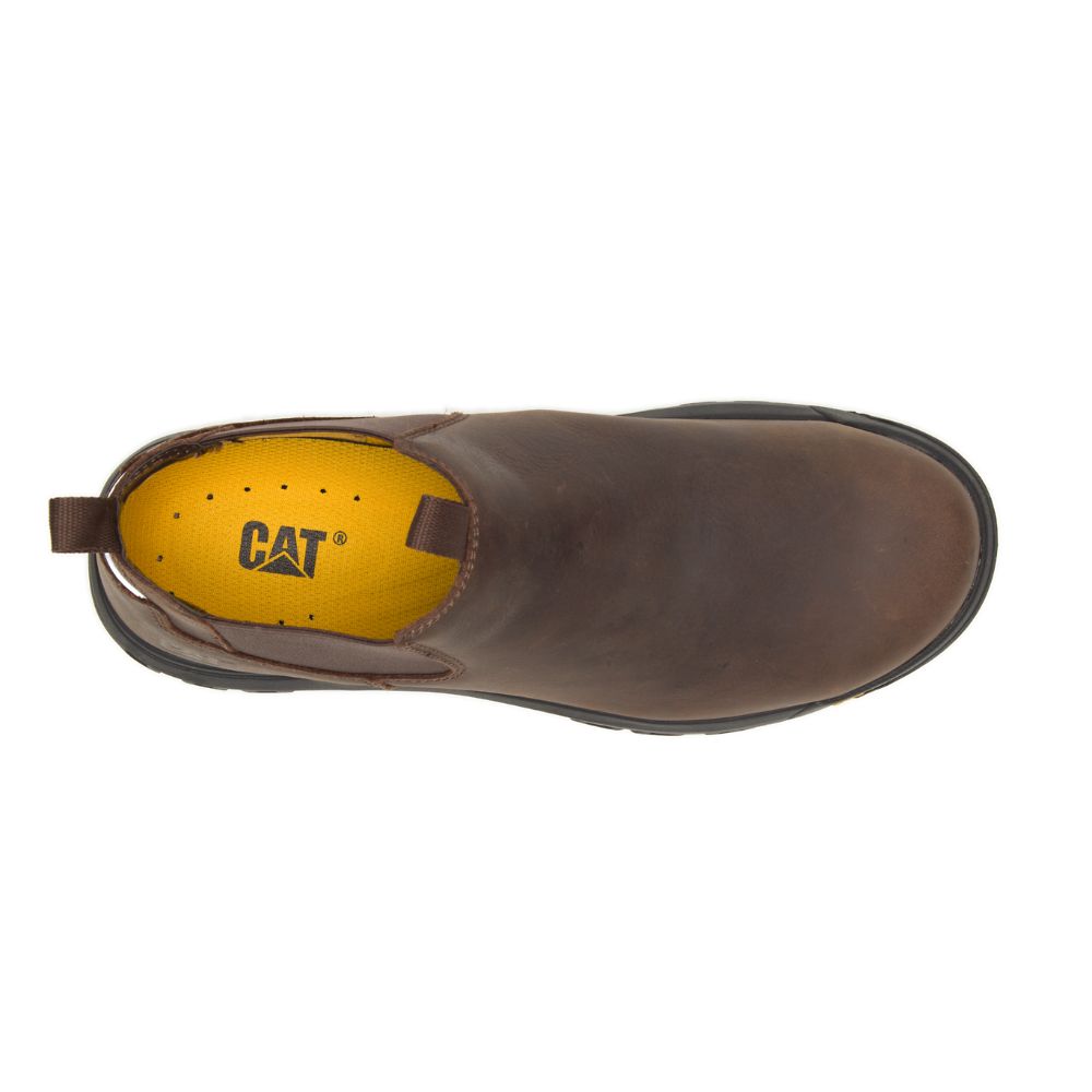 Botas De Trabajo Caterpillar Outline Slip-On Steel Puntera Hombre Cafes | MX2815PQ