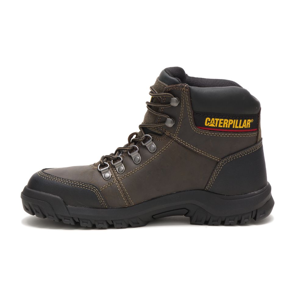 Botas De Trabajo Caterpillar Outline Steel Puntera Hombre Grises | MX2780QZ