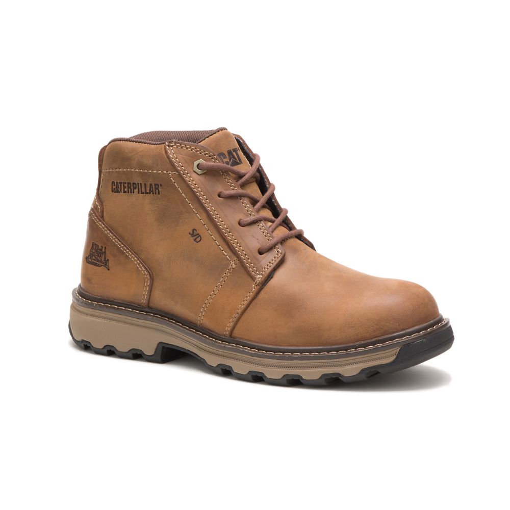 Botas De Trabajo Caterpillar Parker Hombre Marrom | MX2783HK