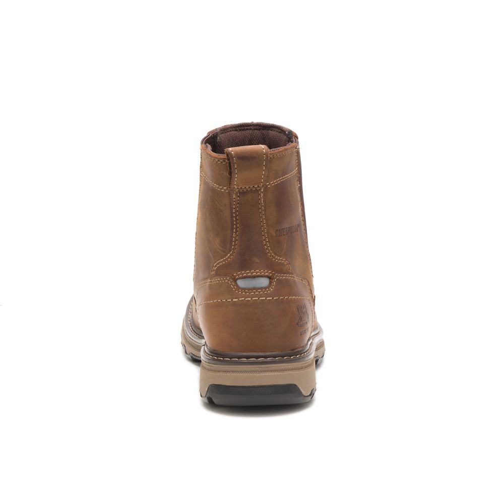 Botas De Trabajo Caterpillar Pelton Steel Puntera Hombre Marrom | MX2800NB