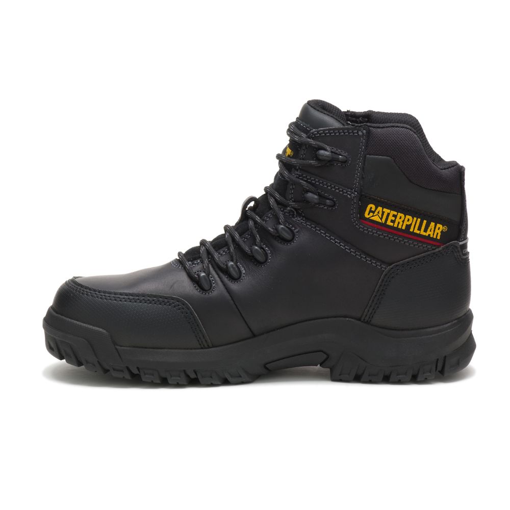 Botas De Trabajo Caterpillar Resorption Impermeables Composite Puntera Hombre Negros | MX2763JJ