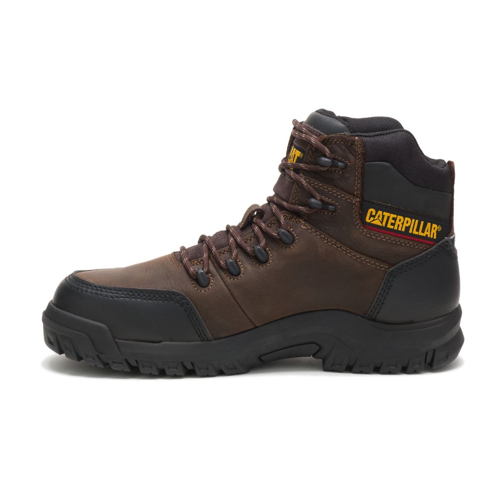 Botas De Trabajo Caterpillar Resorption Impermeables Composite Puntera Hombre Cafes | MX2764HK