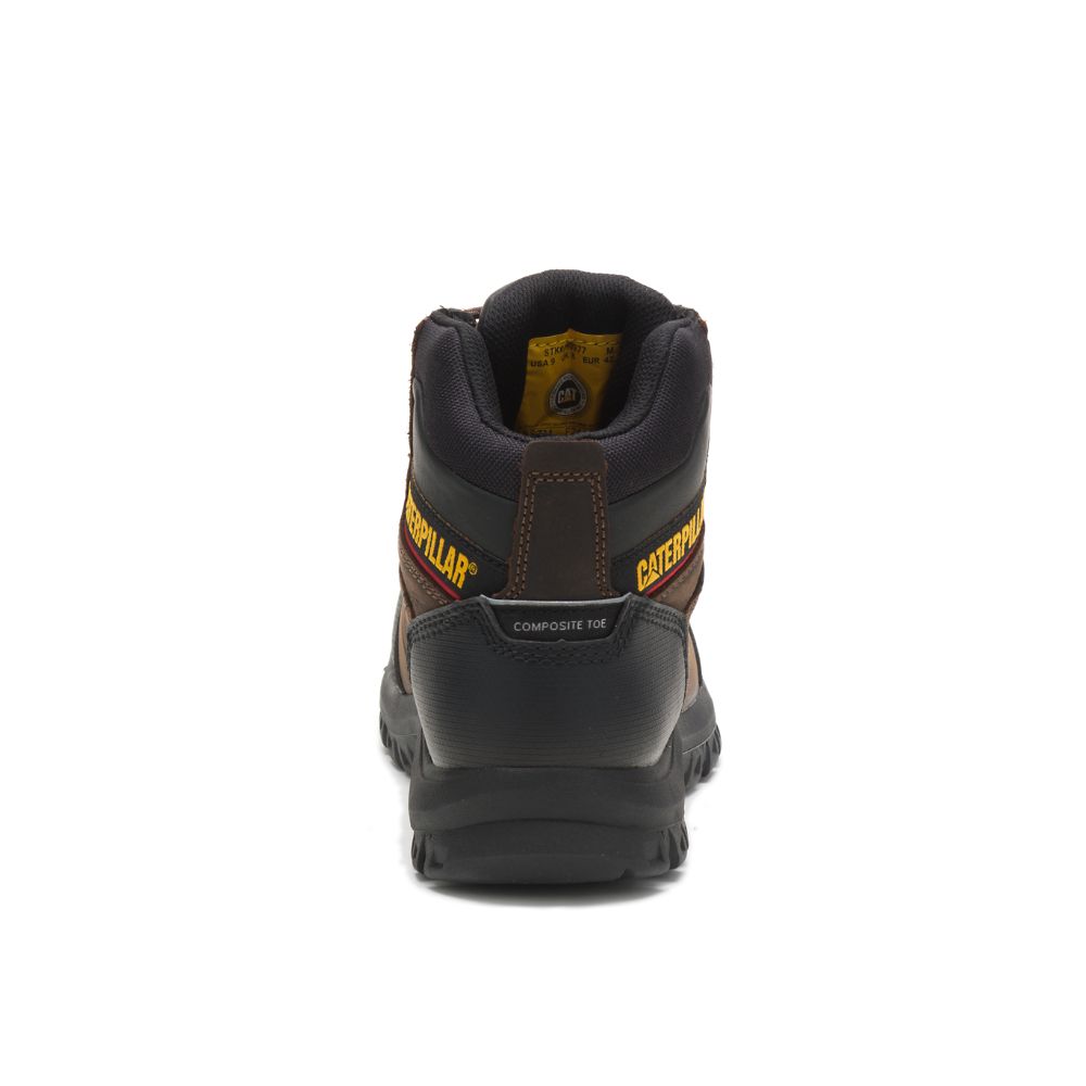 Botas De Trabajo Caterpillar Resorption Impermeables Composite Puntera Hombre Cafes | MX2764HK