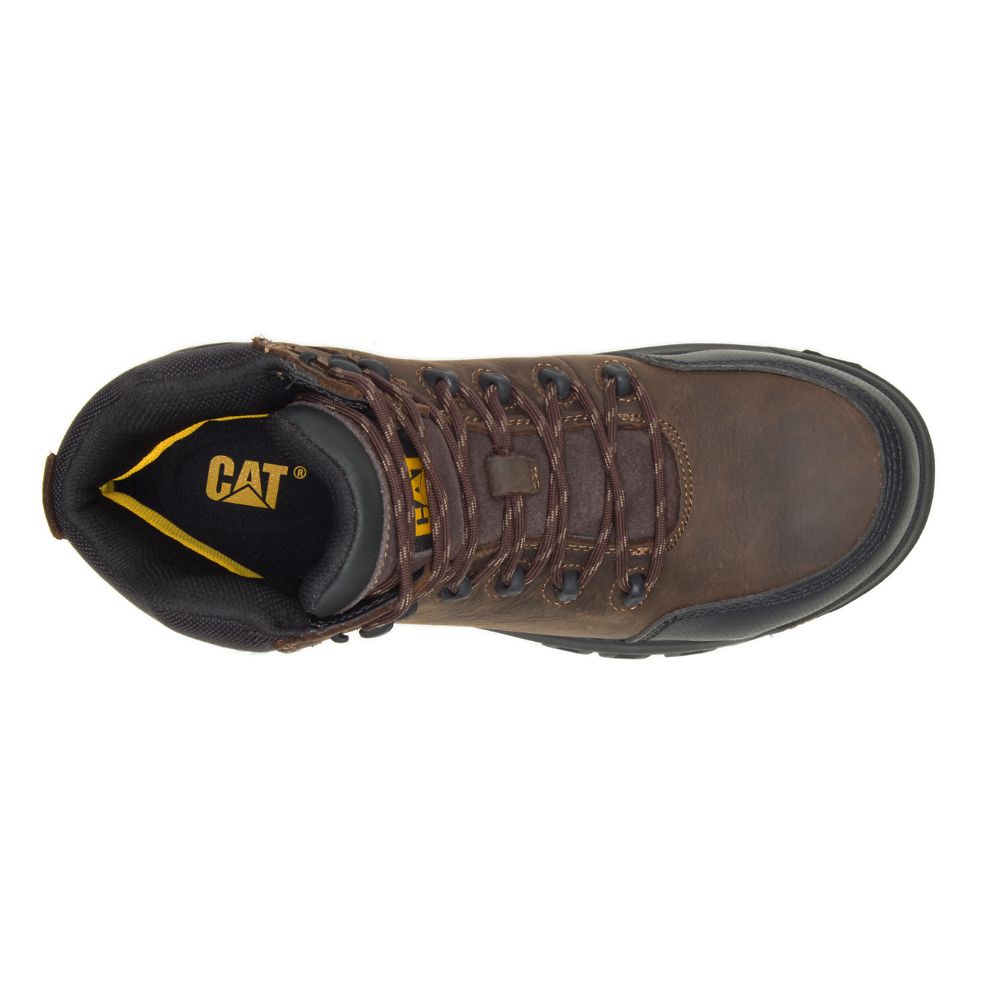 Botas De Trabajo Caterpillar Resorption Impermeables Composite Puntera Hombre Cafes | MX2764HK