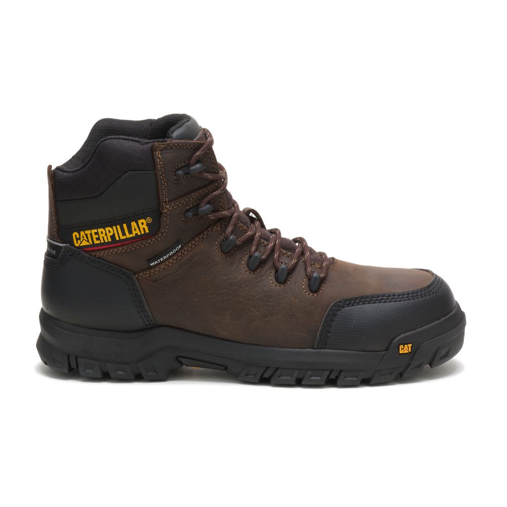 Botas De Trabajo Caterpillar Resorption Impermeables Composite Puntera Hombre Cafes | MX2764HK