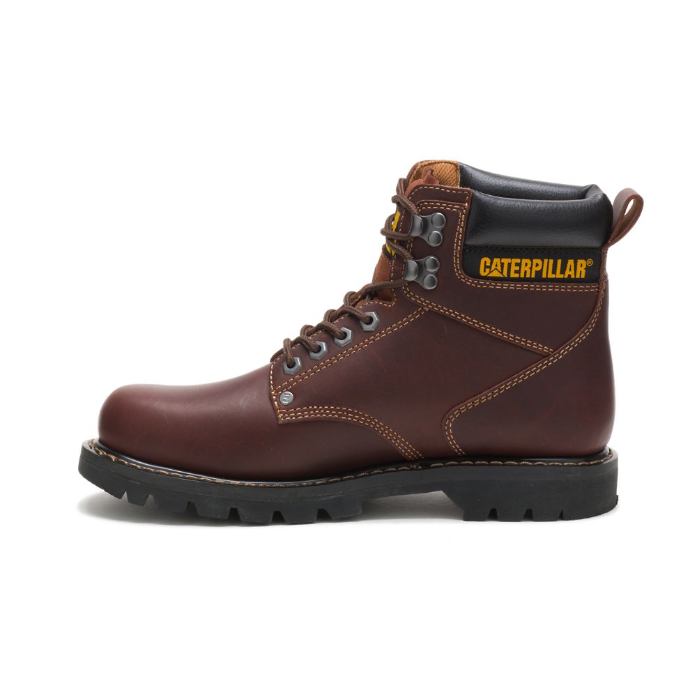 Botas De Trabajo Caterpillar Second Shift Hombre Vino | MX2748YU