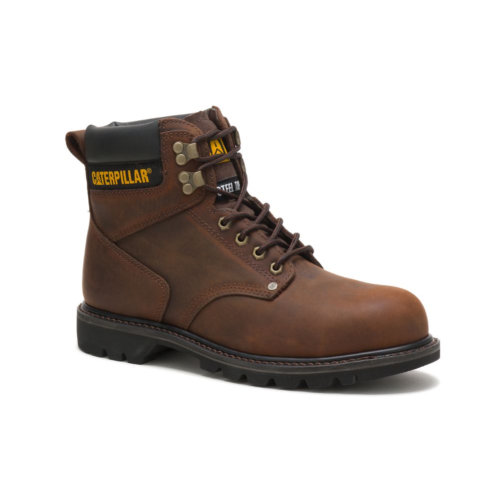 Botas De Trabajo Caterpillar Second Shift Steel Puntera Hombre Cafes | MX2754MA