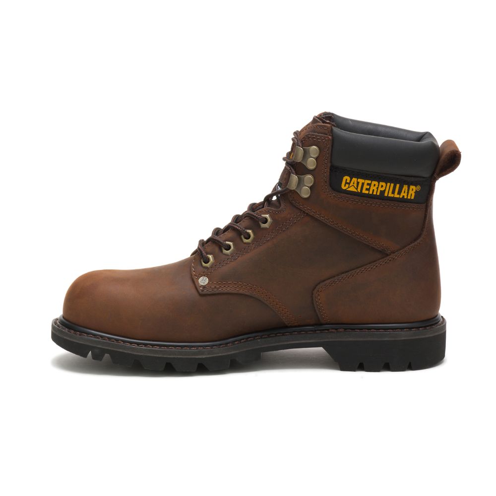 Botas De Trabajo Caterpillar Second Shift Steel Puntera Hombre Cafes | MX2754MA