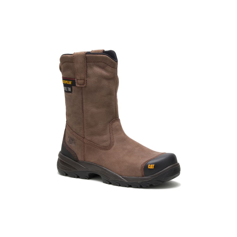 Botas De Trabajo Caterpillar Spur Steel Puntera Hombre Marrom | MX2806LH