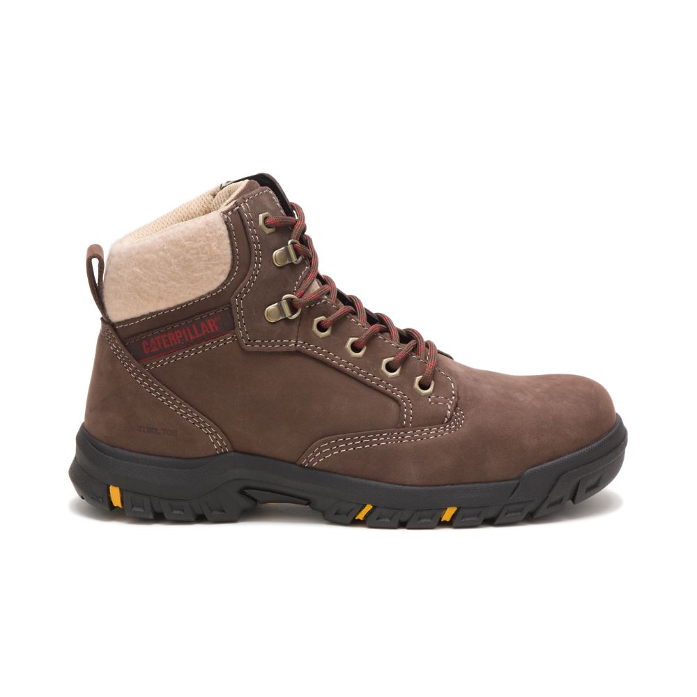 Botas De Trabajo Caterpillar Tess Steel Puntera Mujer Cafes | MX2510BC