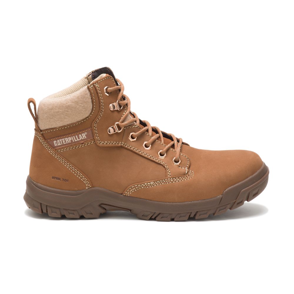 Botas De Trabajo Caterpillar Tess Steel Puntera Mujer Marrom | MX2511VD