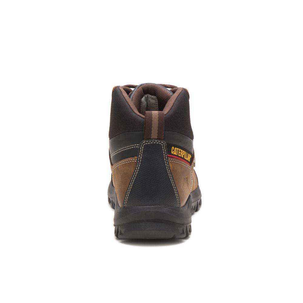 Botas De Trabajo Caterpillar Threshold Impermeables Hombre Marrom | MX2772OR