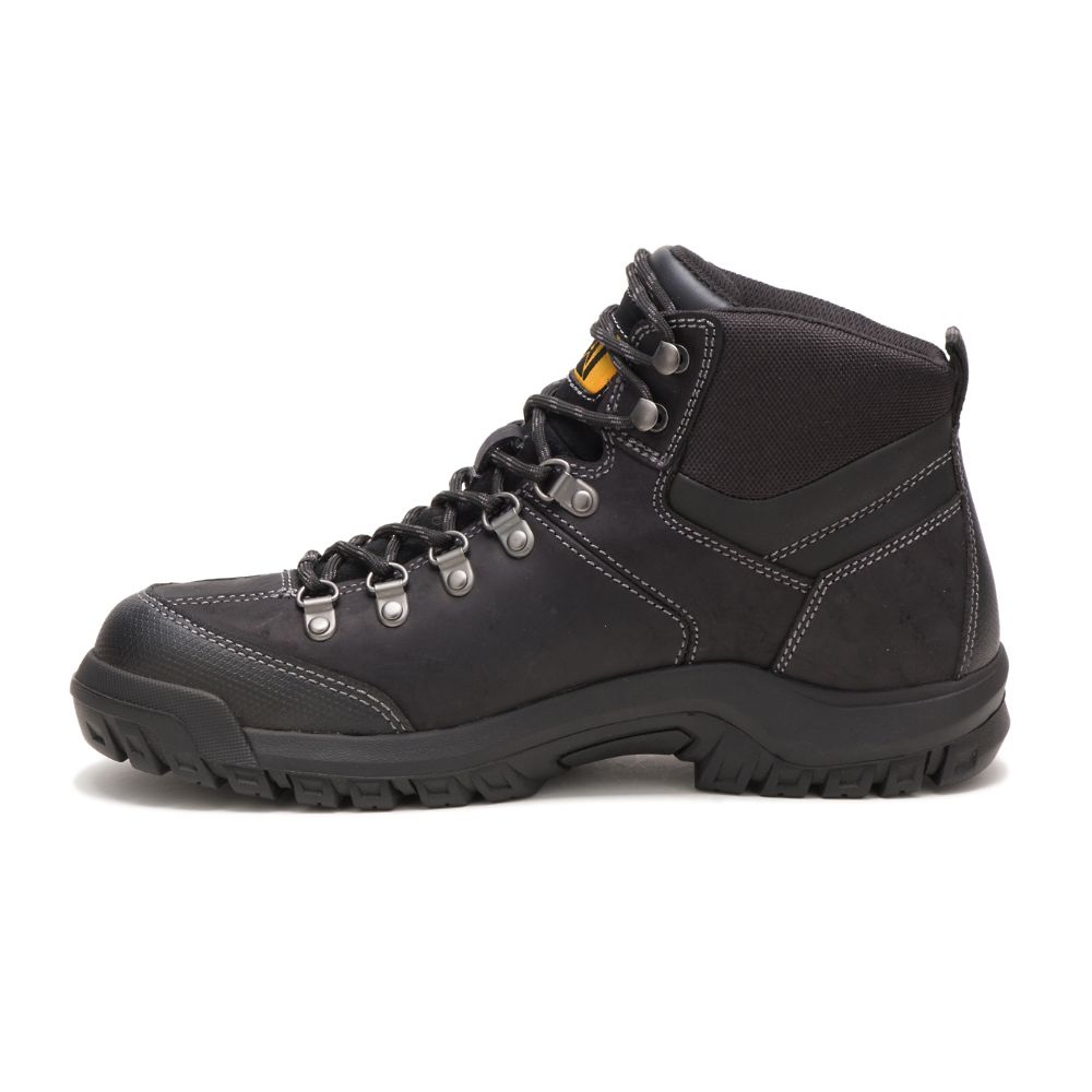 Botas De Trabajo Caterpillar Threshold Impermeables Hombre Negros | MX2773IS