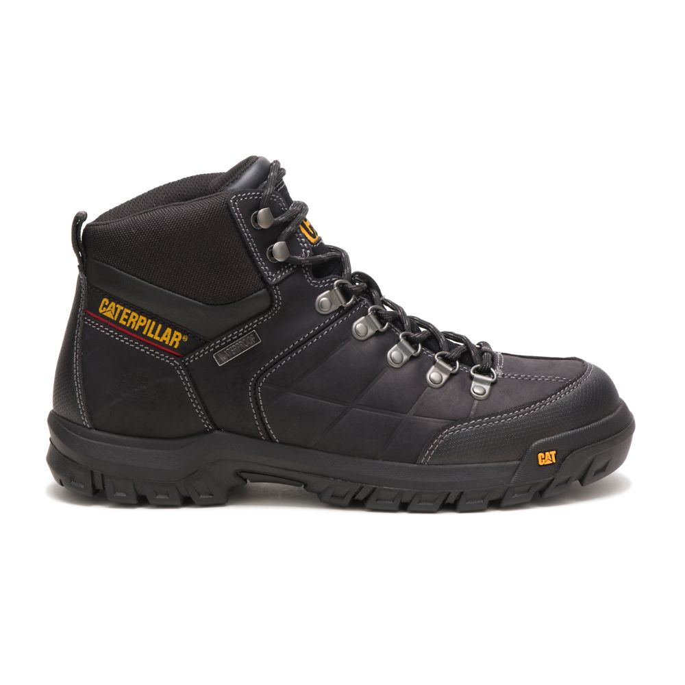 Botas De Trabajo Caterpillar Threshold Impermeables Hombre Negros | MX2773IS