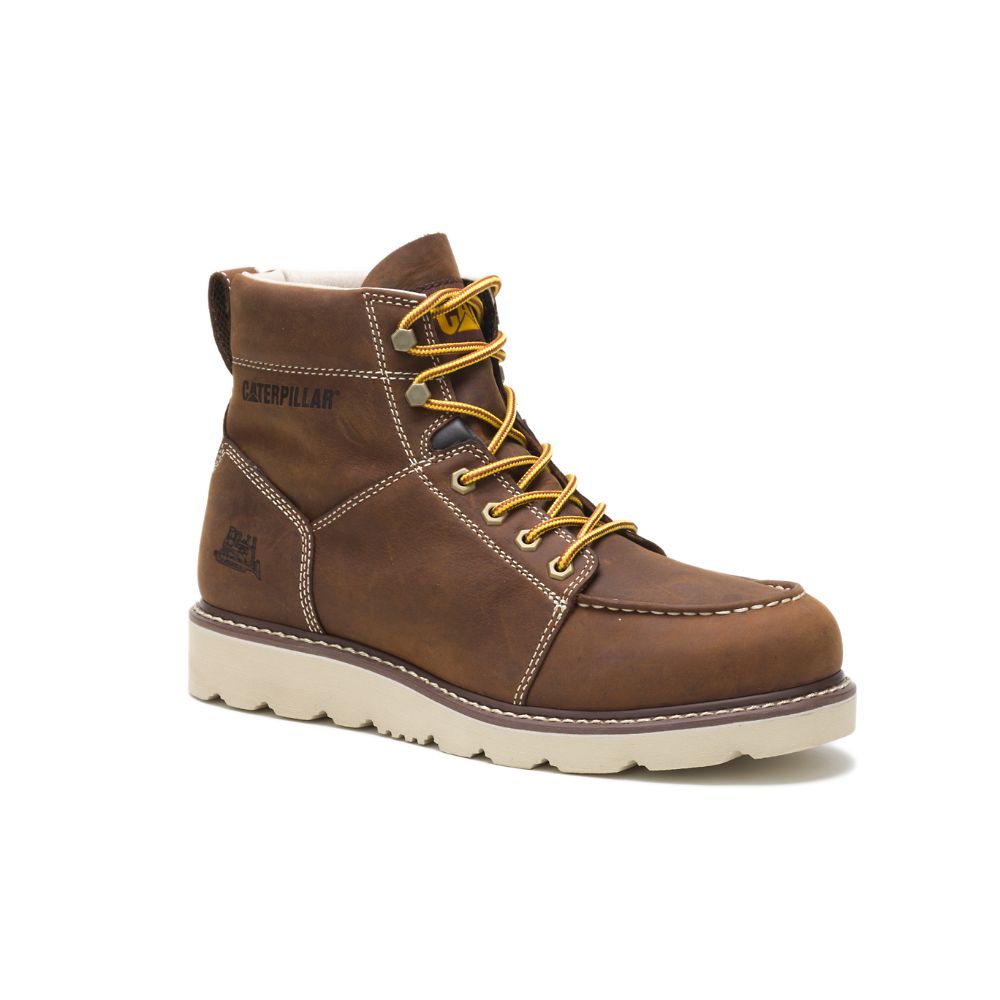 Botas De Trabajo Caterpillar Tradesman Hombre Marrom | MX2776TV