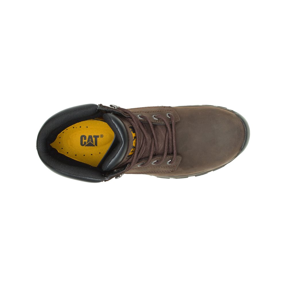 Botas De Trabajo Caterpillar Upholder Impermeables Steel Puntera Hombre Cafes | MX2721UT